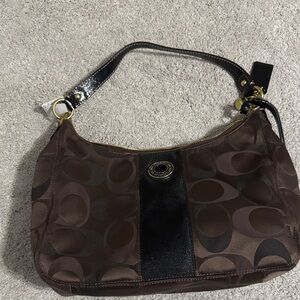 Coach Dark Brown and Black Shoulder Bag Brand New!
